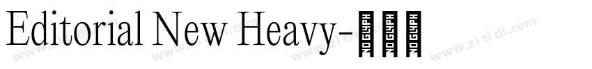 Editorial New Heavy字体转换